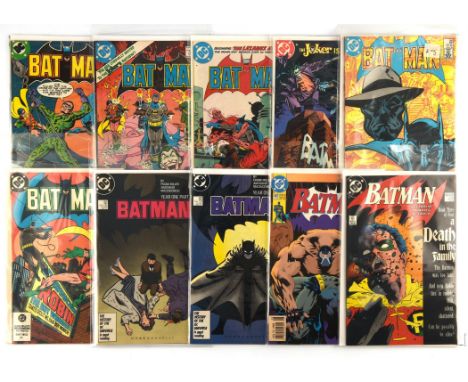Batman: a group of 10 key issues featuring 1st appearances and Bronze-Age issues (DC Comics, 1979-1993) Batman (Bruce Wayne) 