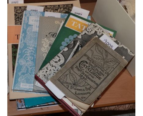 Books: 9 volumes - Silk Assoc of GB &amp; Ireland Catalogue of First Exhibition 1890; Huetson (T.L.) Lace &amp; Bobbins; Morg