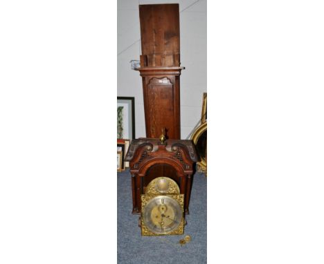 An oak eight day longcase clock, signed Jno Turnbull, Hawick (a.f.) (one weight missing) 