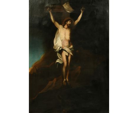 After the Old Master from the Borghese Gallery and Museum, Christ on the cross, oil on canvas, 31.5" x 22.5" (80 x 57cm).