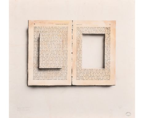 Michael Hasted (b. 1946), 'Pages I (Samuel Beckett), lithograph, signed and inscribed in pencil and  numbered 8 of 12, 22" x 