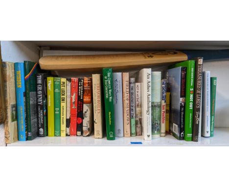 A selection of books to include A Spell at the Top by Brian Statham, and other cricket related books, Rural England by L G Se