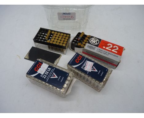 ***COLLECTION ONLY*** Two boxes of 50 (total 100) CCI Stinger 22 EX LR (Extra Long Rifle copper plated) hollow point cartridg
