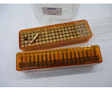 ***COLLECTION ONLY*** A box of 100 Winchester .22 LR Subsonic hollow point Cartridges and a box of 100 CCI .22 LR High Veloci