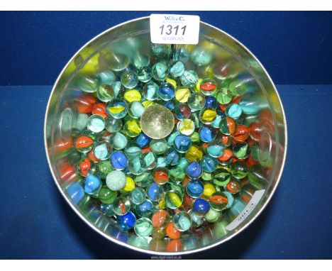 A tin of Marbles.