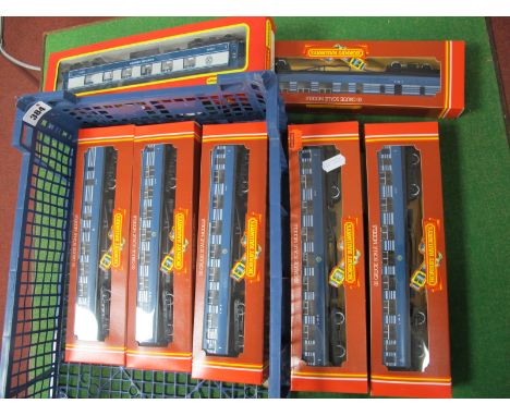 Six Hornby "OO"Gauge/4mm Boxed "The Coronation Scot" Coaches, Ref Nos R422 (4) and R423 (2), plus a Ref No R230 boxed Hornby 