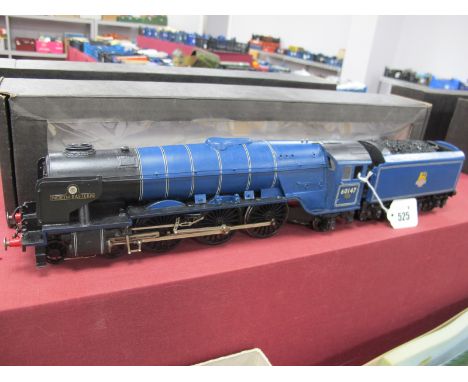 A Kit Built 'O' Gauge/7mm Class A3 4-6-2 Steam Locomotive With Eight Wheel Tender, BR blue "North Eastern" R/No. 60147, good 