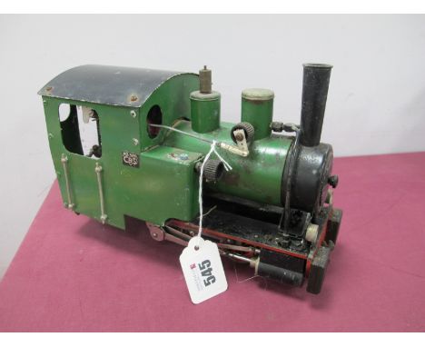 A Beck Kassel "O"Gauge/7mm 0-4-0 Live Steam Tank Locomotive (Probably The "Anna") Twin Cylinders, backhead fitted with water 