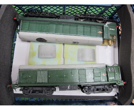 Two 'O' Gauge/7mm Kit Built Two Rail Electric Class 20 Bo-Bo Diesel Locomotives, BR green, R/No. D80820 and D8023, both built