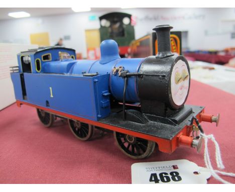 A Kit Built Brass 'O' Gauge/7mm "Thomas The Tank Engine", in the style of a 0-6-0 Jinty, finished overall blue/black with R/N