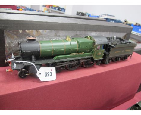 A Kit Built 'O' Gauge/7mm 4-6-0 County Class Steam Locomotive with Six Wheel Tender, G.W green "County of Oxford" R/No. 1023,