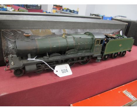 A kit Built 'O' Gauge/7mm 4-6-0 Two Rail Electric Hall Class Steam Locomotive, with six wheel tender, BR green "Blakeswey Hal