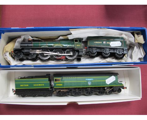 A Tri-ang "OO" Gauge/4mm Hall Class 4-6-0 Steam Locomotive with Six Wheel Tender, G.W Green, "Albert Hall" R/No. 4983, good c