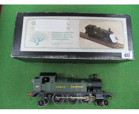 An Oakville Models 'O' Gauge/7mm Kit Built Etched Brass and Nickel Silver Class 45 2-6-2 Steam Tank Locomotive, G.W green, R/