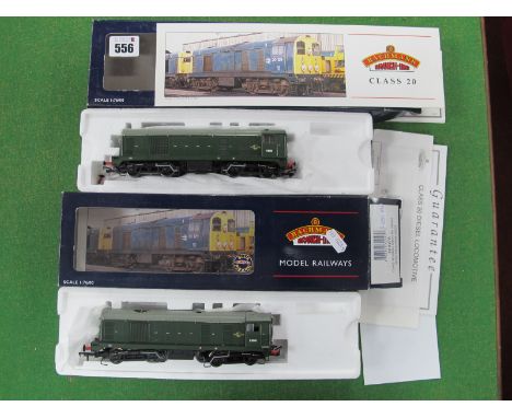 Two Bachmann "OO" Gauge/4mm Boxed Class 20 Diesel Locomotives, BR Green, Ref No. 32-0274, R/No. D8046 and Ref No. 32-027, R/N