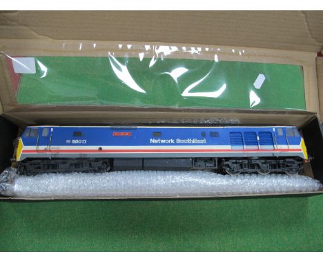 A "RJH" "O"Gauge Kit Built Class 50 Co-Co Diesel Locomotive, two rail electric with Emdee unit fitted, finished in Network So