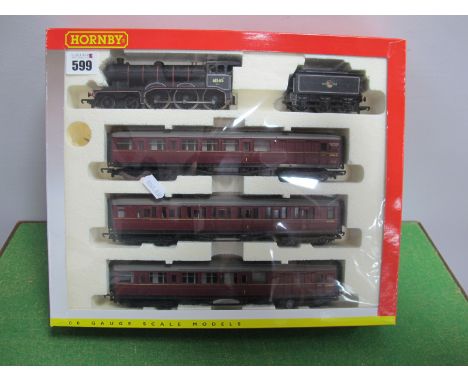 A Hornby "OO" Gauge/4mm Ref No. R2134M Boxed BR Class B12/3 4-6-0 Steam Locomotive and Six Wheel Tender, BR black, R/No. 0156