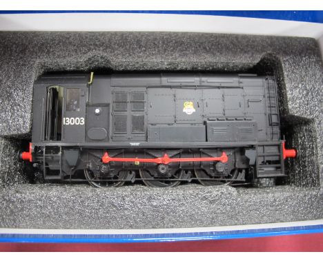 A Dapol "O"Gauge/7mm Ref B 7D-008-007D Class 08 0-6-0 Diesel Shunter, BR black R/No 13003 very good u/t boxed condition; (how