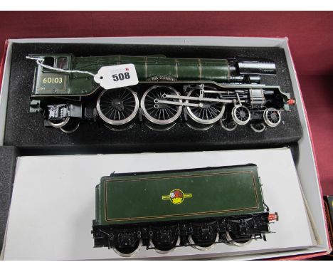 A Bachmann Brassworks (Made By Sancheng China) "O"Gauge/7mm Two Rail Electric 4-6-2 Steam Locomotive and Eight Wheel Tender, 