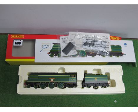 A Hornby "OO"Gauge/4mm #R2722 BR 4-6-2 Duchess Class Locomotive and Tender,R/No 46252, 'City of Leicester', BR black, DCC rea