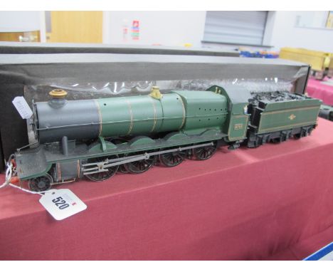 A Scratch Built 'O' Gauge/7mm 2-8-0 Steam Locomotive With Six Wheel Tender, BR green R/No. 4701, built painted to a good stan