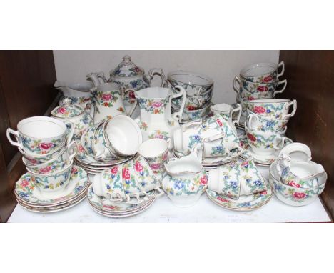 SECTIONS 2 &amp; 3.  A large quantity of Booths 'Floradora' pattern no. A8042 tea and dinner wares including two tureens and 