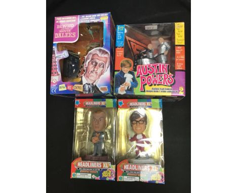An infra red control Dr Who and the Movie Dalek in original box with Peter Cushing on the front, together with a boxed Austin