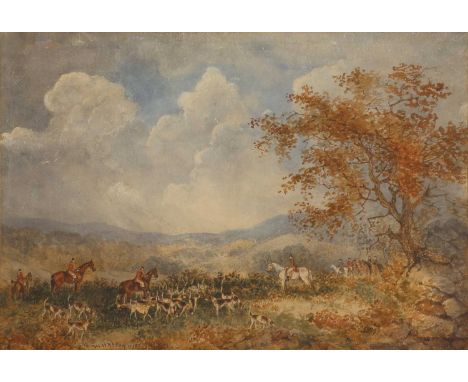 William Watson (1831-1921)The meetsigned and dated 'W. Watson 1860' l.l., watercolour35 x 51.5cmCondition Reportoverall: 56.5