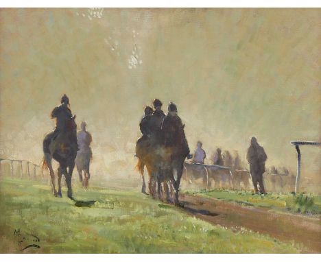 ▴ Malcolm Coward (b.1948)'Sunrise Warren Hill'signed 'M Coward' l.l., oil on canvas36 x 46cmProvenance: With Sally Mitchell F