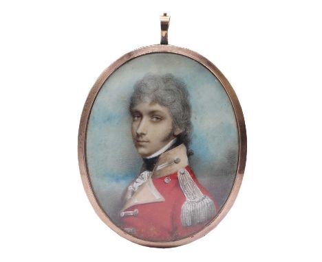 Circle of William Wood (1768-1809)Portrait of Sir George Preston Richardson Bt., bust-length, in uniformminiature on ivory, o