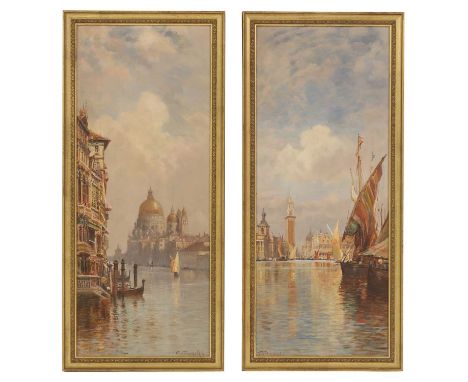 George Hyde Pownall (British-Australian, 1876-1932)St Mark's Basilica, Venice;St Mark's Campanile, Venicea pair, signed 'G. H