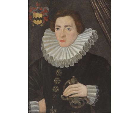 Circle of Hieronymus Custodis (Flemish, died c.1593)Portrait of a young gentleman, said to be Thomas Vavasour, half-length, i