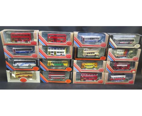 Sixteen EFE 1:76 Scale Model Buses and Coaches Boxed 