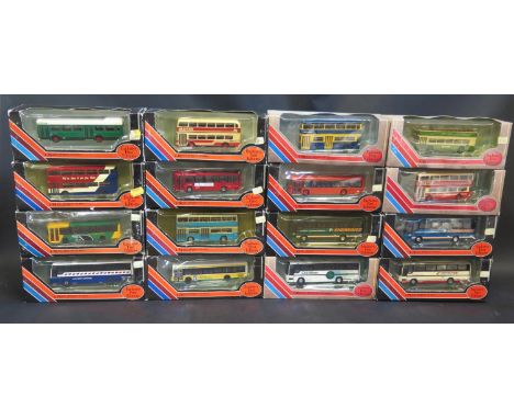 Sixteen EFE 1:76 Scale Model Buses and Coaches Boxed 