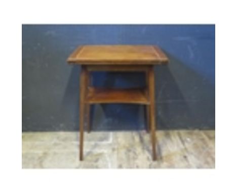 A 1920's Mahogany and Strung Fold Over Card Table