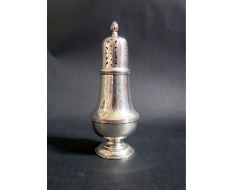 A George V Silver Sugar Castor, Birmingham 1930, William Hutton &amp; Sons Ltd., 153g 