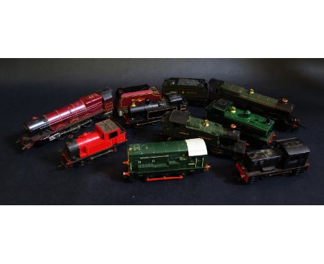 Eight OO Gauge Tri-ang and Lima Locomotives 