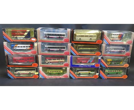 Sixteen EFE 1:76 Scale Model Buses and Coaches Boxed 