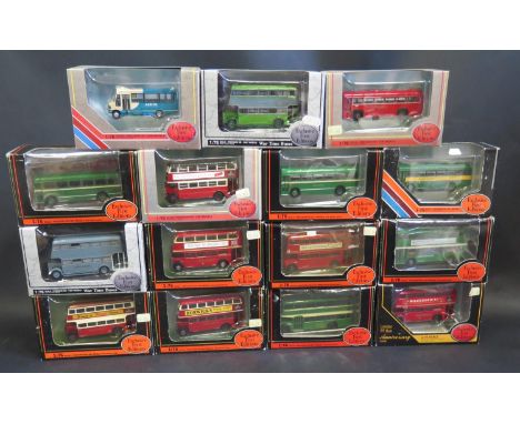 Fifteen EFE 1:76 Scale Model Buses and Coaches Boxed 