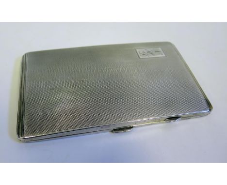 An Edward VIII Silver Cigarette Case with engine turned decoratrion, , Birmingham 1947, Joseph Gloster Ltd., 217g 