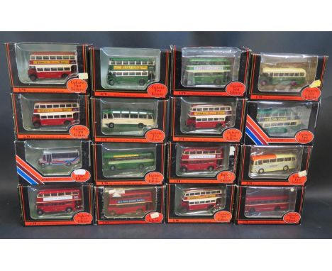 Sixteen EFE 1:76 Scale Model Buses and Coaches Boxed 