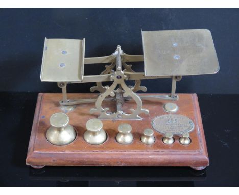 A Set of Young &amp; Son Postal Scales with Weights 