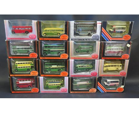Sixteen EFE 1:76 Scale Model Buses and Coaches Boxed 