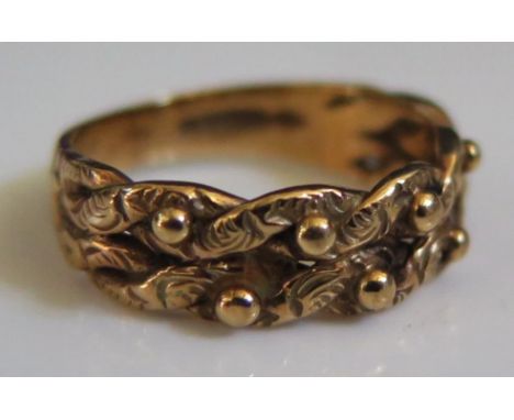 A 9ct Gold Ring, size L.5, 3.7g 