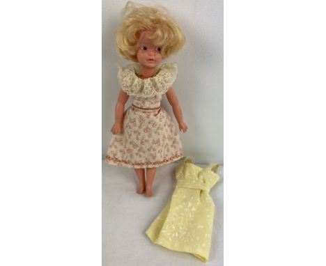 A early 1970's vintage Canterbury Patch doll - Sindy's sister. Blonde hair with Made In England stamped to back of head, 0470