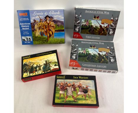 5 boxed 1/72 scale model soldiers &amp; accessories for war gaming to include Imex, Caeser Miniatures &amp; Accurate Figures 