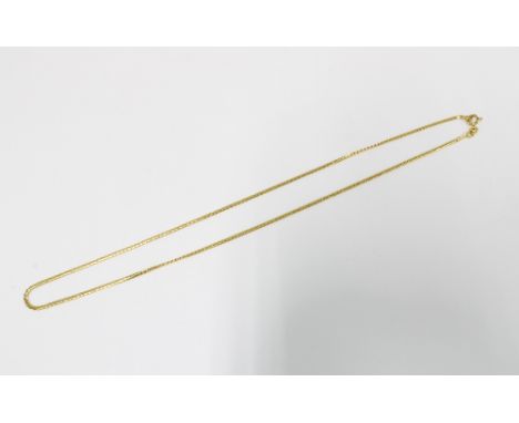 18ct gold chain necklace, stamped 750, approx 7.3g 