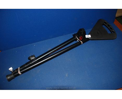 A Cobra Eclipse 21 Monopod and a folding Flipstick Walking Stick / Seat.