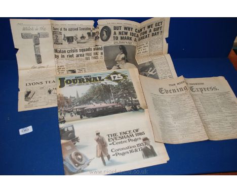 An 1860 - 1985 Copy of the Journal special 125th Anniversary Supplement containing articles and old scenes around the county 