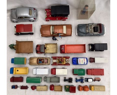 Diecast: A collection of assorted diecast playworn vehicles to include: Corgi Kojak Buick, James Bond Aston Martin A/F, Dinky